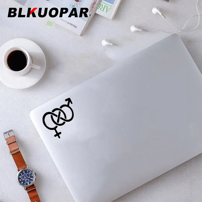 BLKUOPAR Infinity Choose Love Bi-Sexual Symbol Silhouette Car Stickers Graphics Personality Waterproof Decal VAN Surfboard Lable