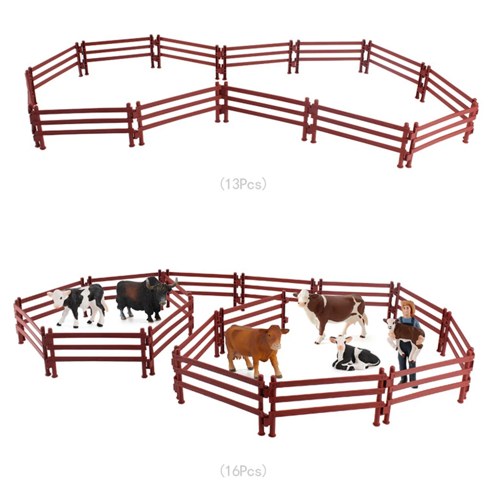 Decorazione recinzione Modello Simulazione Fattoria Ranch Modello fai da te Costruzione Recinzione Accessori Giocattolo statico per bambini