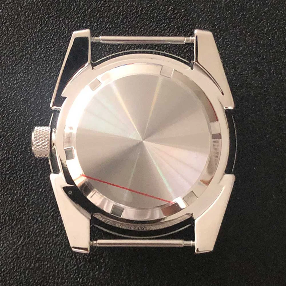 NH35 Case 43mm Stainless Steel Watch Case for NH35 NH36 Movement Sapphire Glass Black Inner Ring Watch Shell Fit 28.5mm Dial