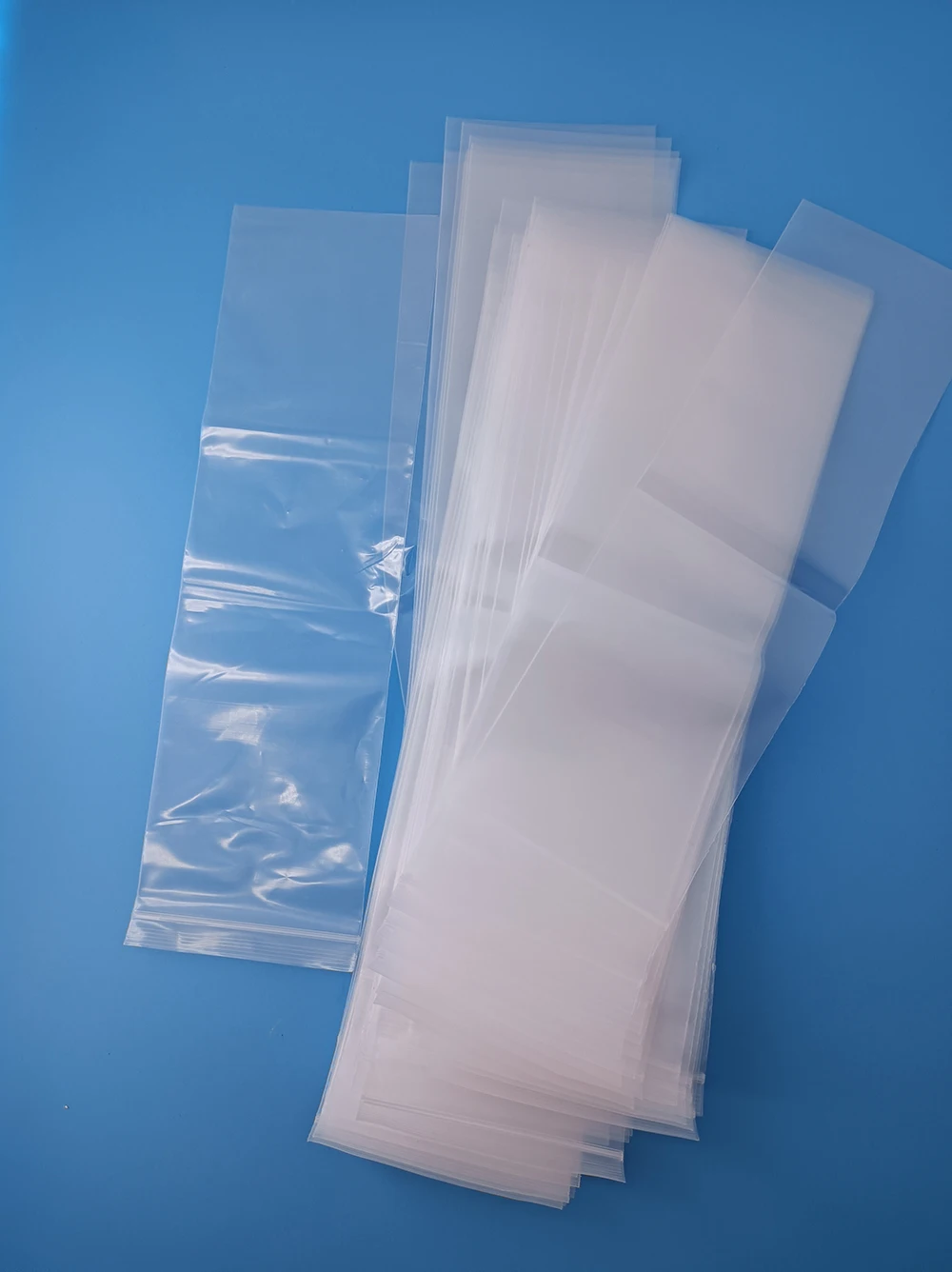 width 6 cm plastic bag long strip sealing bag Clear PE plastic bag long size product packaging bag  zip lock poly bag