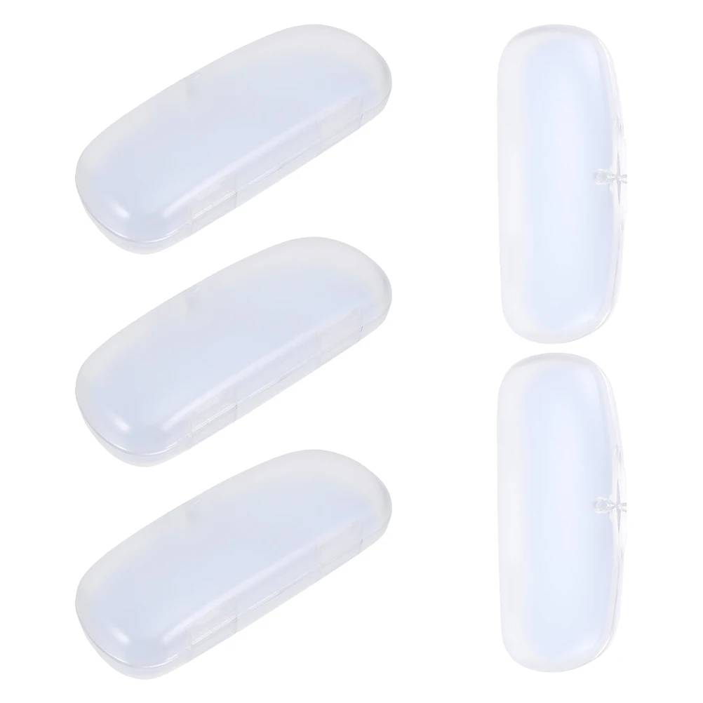 

5 Pcs Frosted Glasses Box Eyewear Case Plastic Sunglasses Organizer Eyeglass Literature and Art