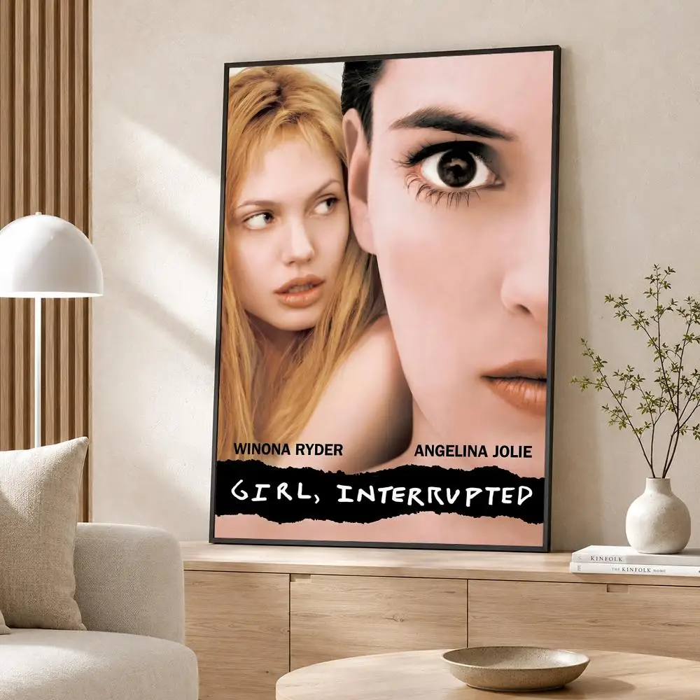 Movie Girl Interrupted Poster Poster Wall Sticker Waterproof Self Adhesive HD Art  Bedroom Bar Decor