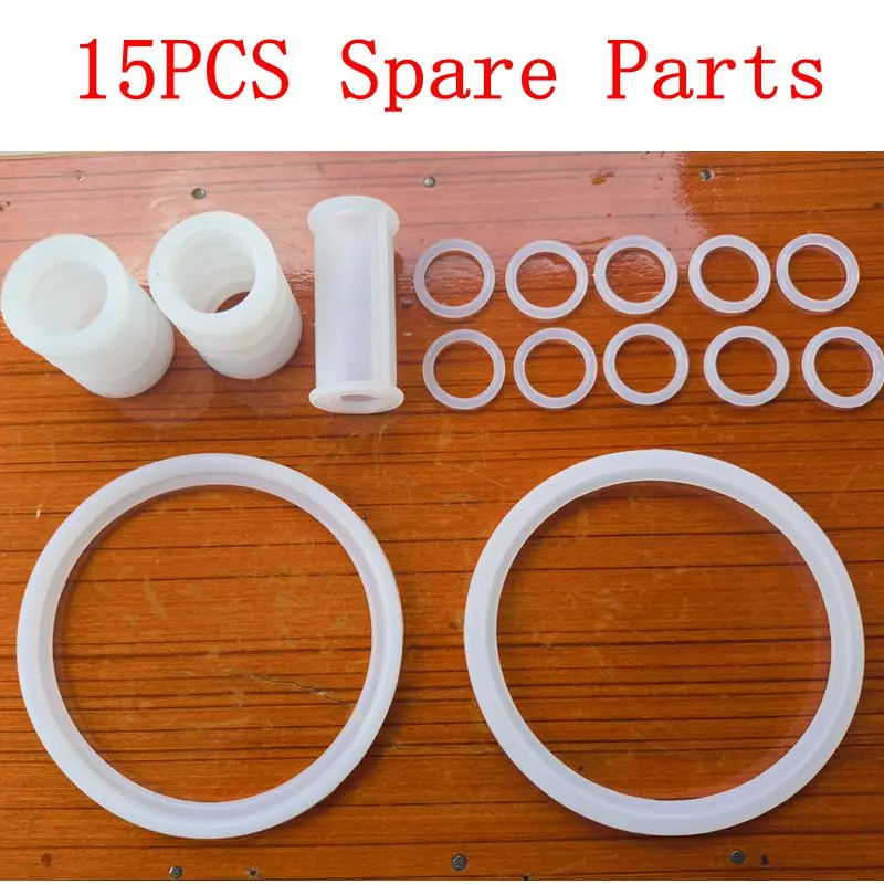 15PCS Spare Parts For VEVOR Ice Cream Makers Silicone Seal Rings Tube Components For YKF Soft Serve Ice Cream Machines Fittings