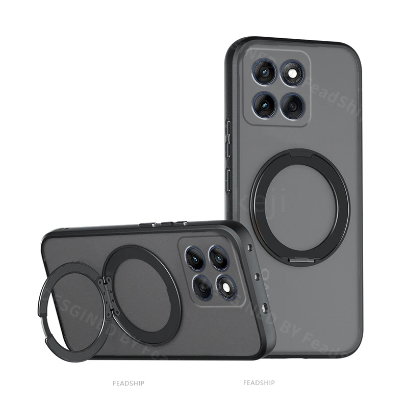 

Роскошный чехол для телефона Moto Edge 70 Pro Fusion Ultra edge70, жесткий чехол с прозрачной задней крышкой, держателем и защитой экрана