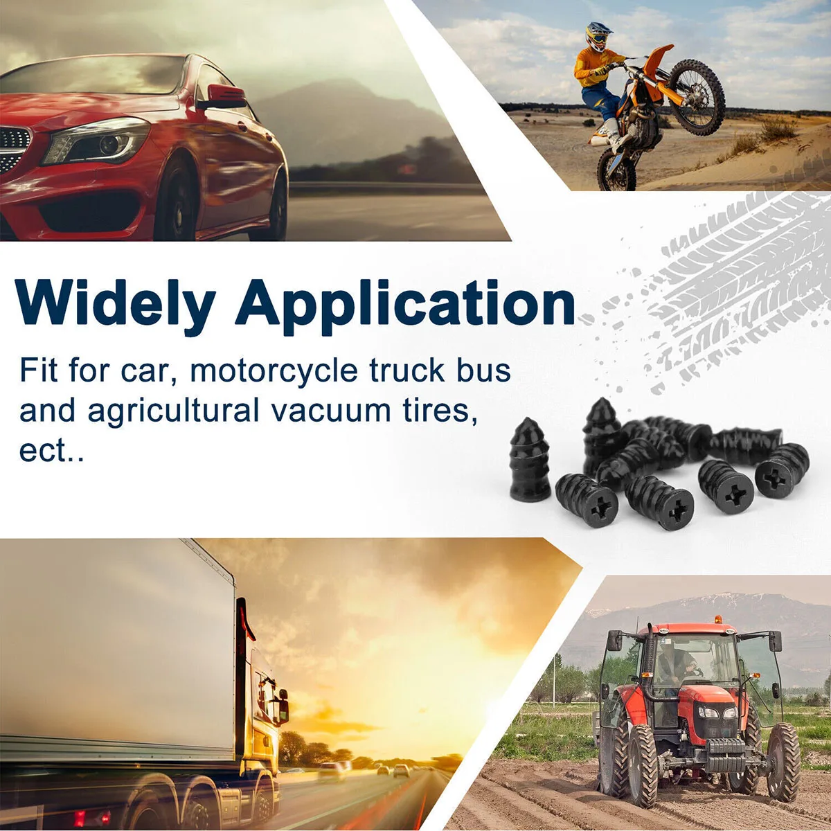 1/5/10/20/40/80/100Pcs Universal Vacuum Tyre Repair Nail Car Truck Tire Puncture Tubeless Rubber Nails Tool Wheel Repairs Tool