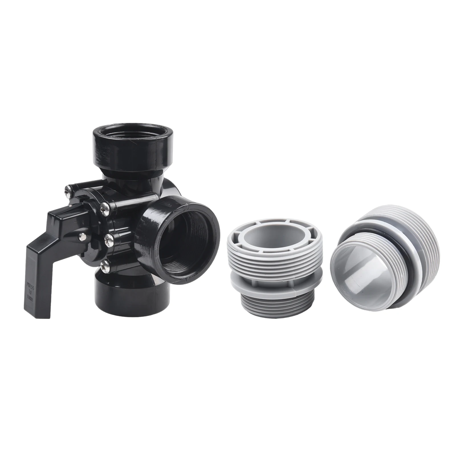 3 Way Valve 3 Way Pool Valve Pool Hoses for top Female Threaded Opening Mixing Optimal Structure Control Water Flow