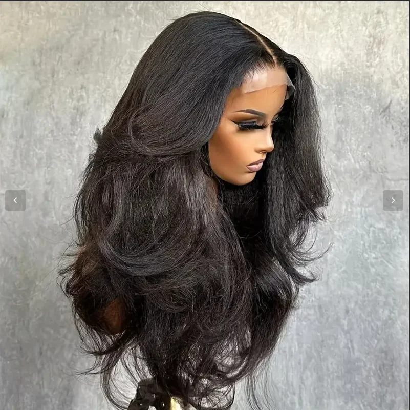 شعر مستعار أسود مموج 13 × 4 بدانتيل أمامي بجزء عميق للنساء والرجال، كوسبلاي يومي ولعب الأدوار، نمط مموج أنيق للجسم، متعدد الاستخدامات #3
