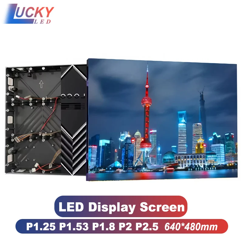 

Led Tv Panel Screen Ultra Thin P1.25P1.56P1.667P1.86 Front Service Magnetic Led Screen Cabinet 640x480mm