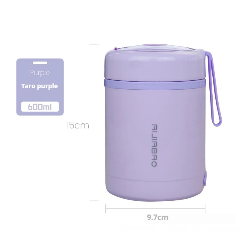 600ML USB Electric Heating Lunch Box Portable Drink Food Heater 304 Stainless Steel Food Warmer Container 5V 12V 24V