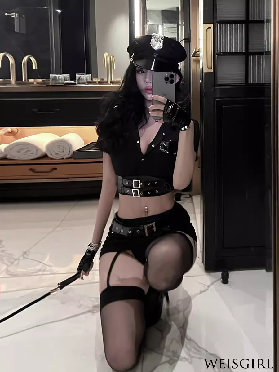 

loween Cosplay Queen Bar orm Fem Police Hot Air Steward Role Play Spicy Teacher Set Women's Faion Ensemble
