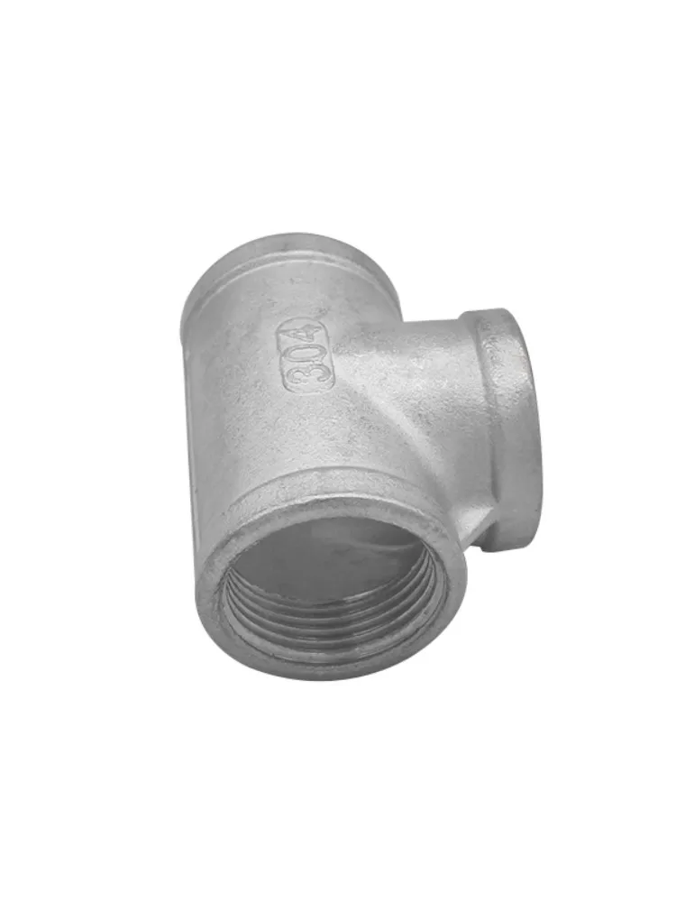 SS304 Stainless Steel Female Threaded 3 Way Tee T Pipe Fitting 1/8\