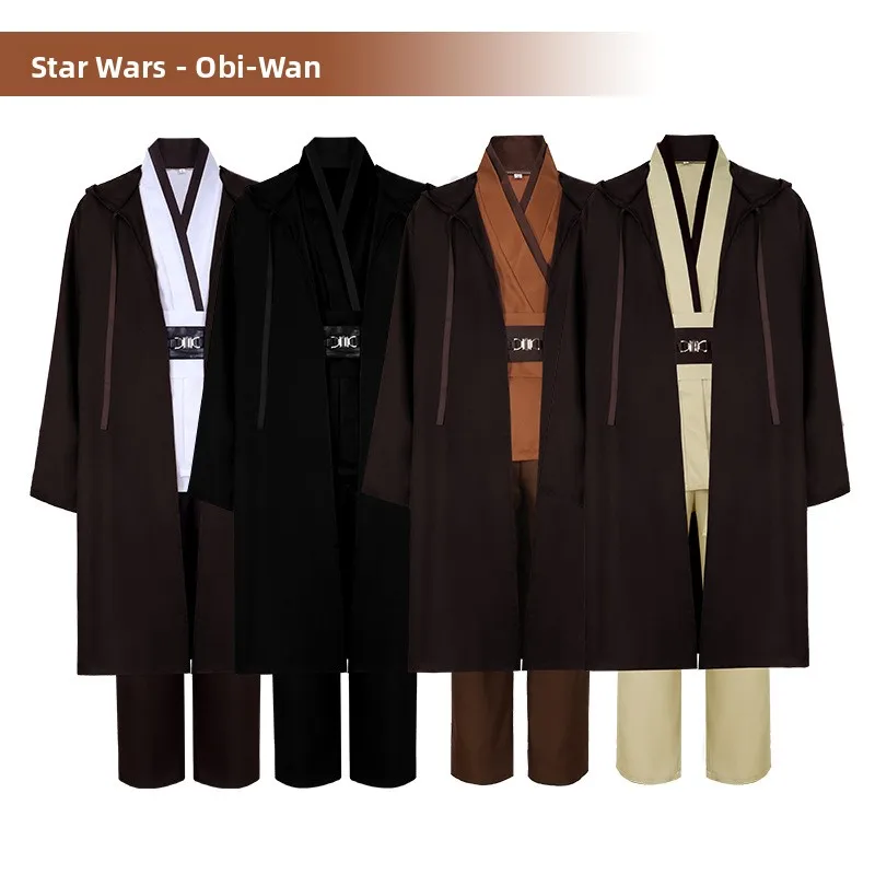 

Cosplay Costume Jedi Knight Robe Obi Wan Halloween Performance Costume Ladies' Set Student Uniform Work Outfit