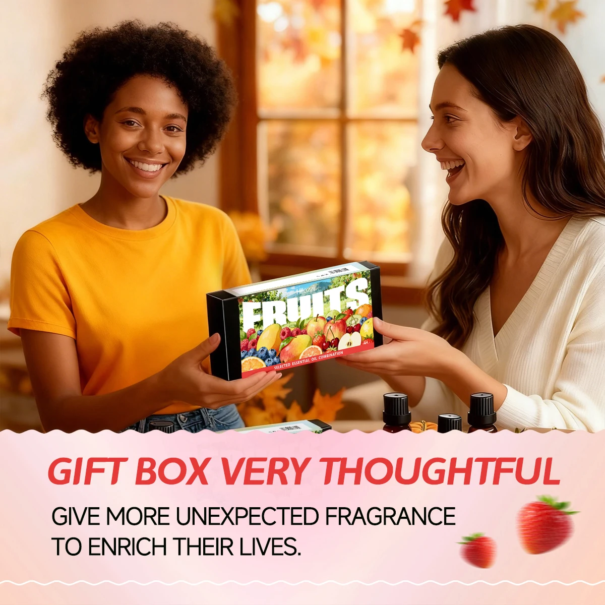 Fruit essential oil set, with a variety of colorful fruit scents, suitable for all occasions and also makes a great gift. - view 6