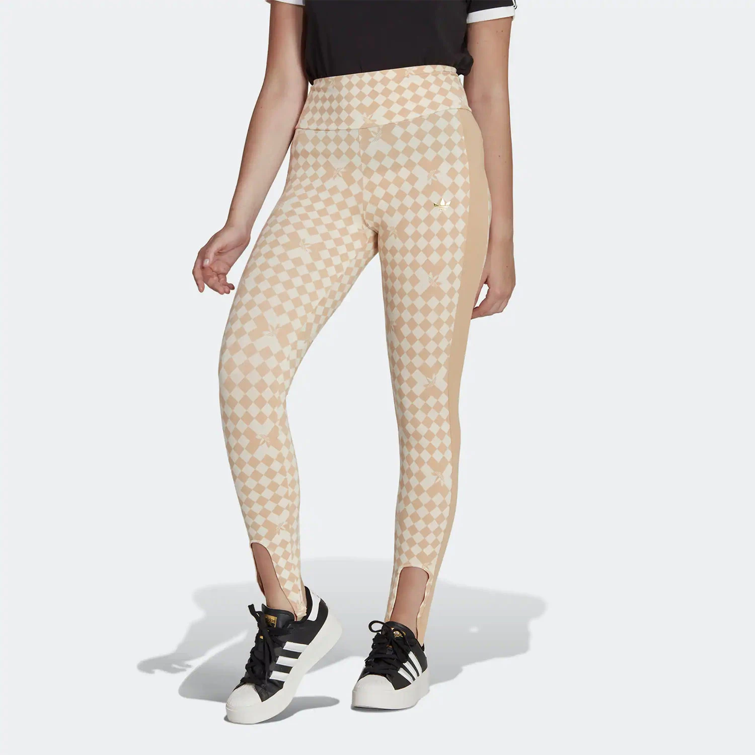 

Adidas оригинальные женские модные тренировочные спортивные леггинсы Trefoil IA3916