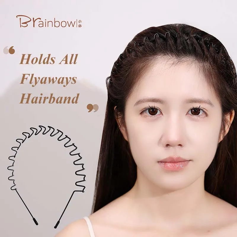 Brainbow Wave Headband Toothed Hairbands 1PC Comb Zigzag Non-slip Metal Stainless Steel Head Piece Hair Accessories