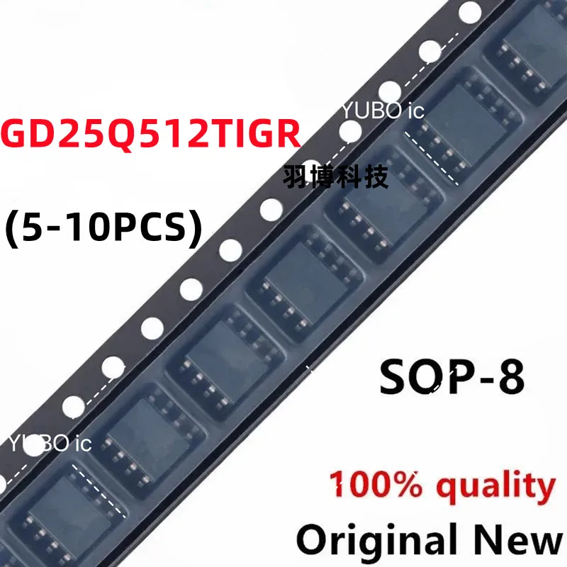 (5-10piece)100% New GD25Q512 25Q512 GD25Q512TIGR sop-8 Chipset