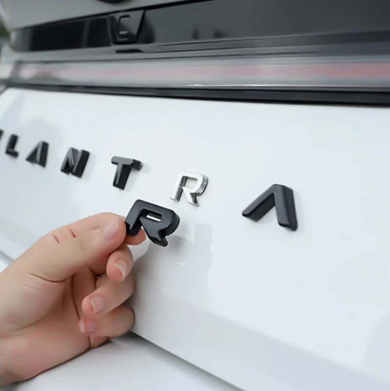 

Suitable for 2021-2022 Elantra CN7 AVANTE Modified Black rear letter car labels stick No need to remove the original mark