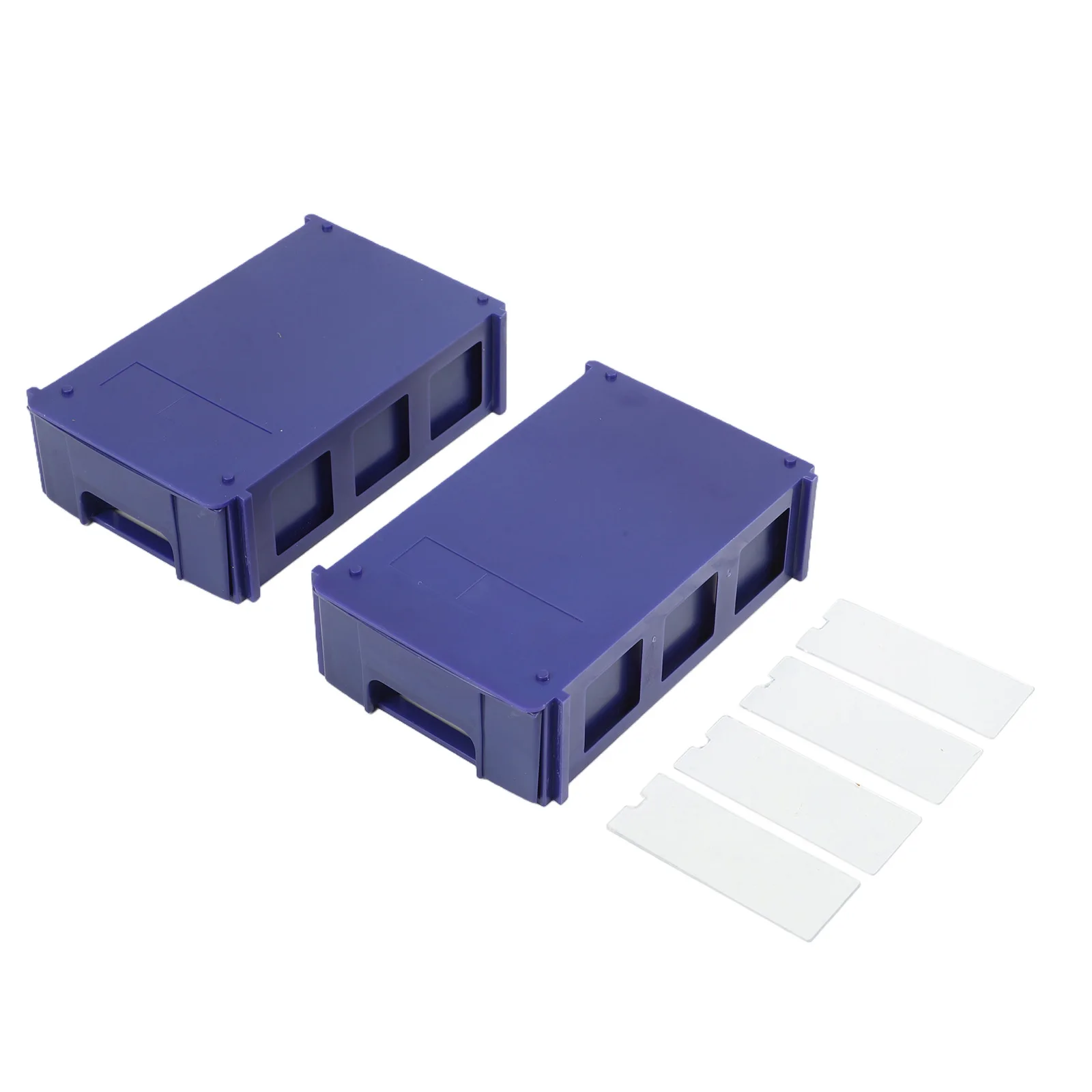 1pcs Storage Box Container Stackable Storage Boxes Toolbox Transparent 140*85*40mm Blue Component Screws 1pcs Storage