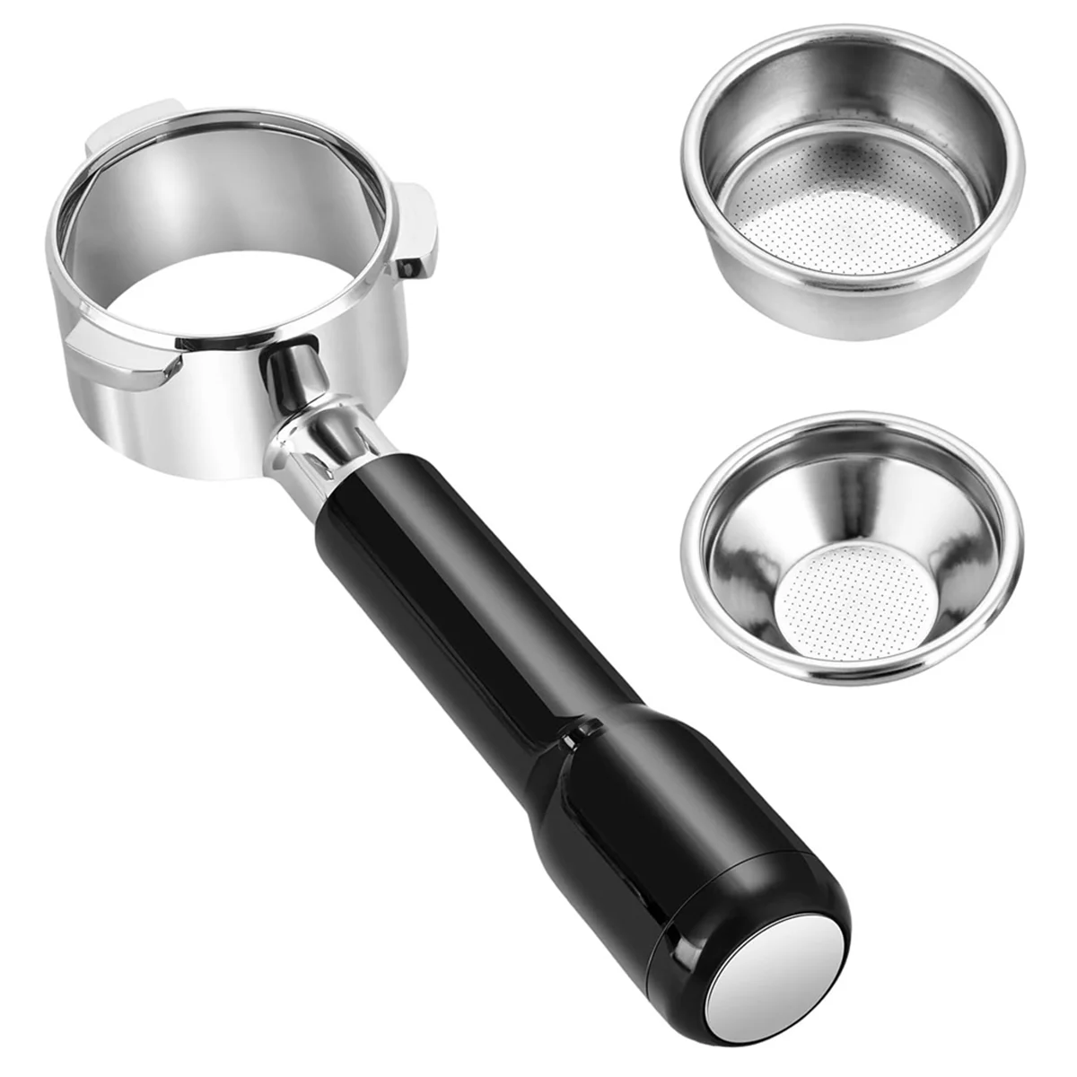 فلتر نقال بدون قاع لسلسلة بريفيل 8 ، نوع سوليس ، BES870 ، BES870 ، BES880 Portafilter ، مع سلتين فلتر ، 54