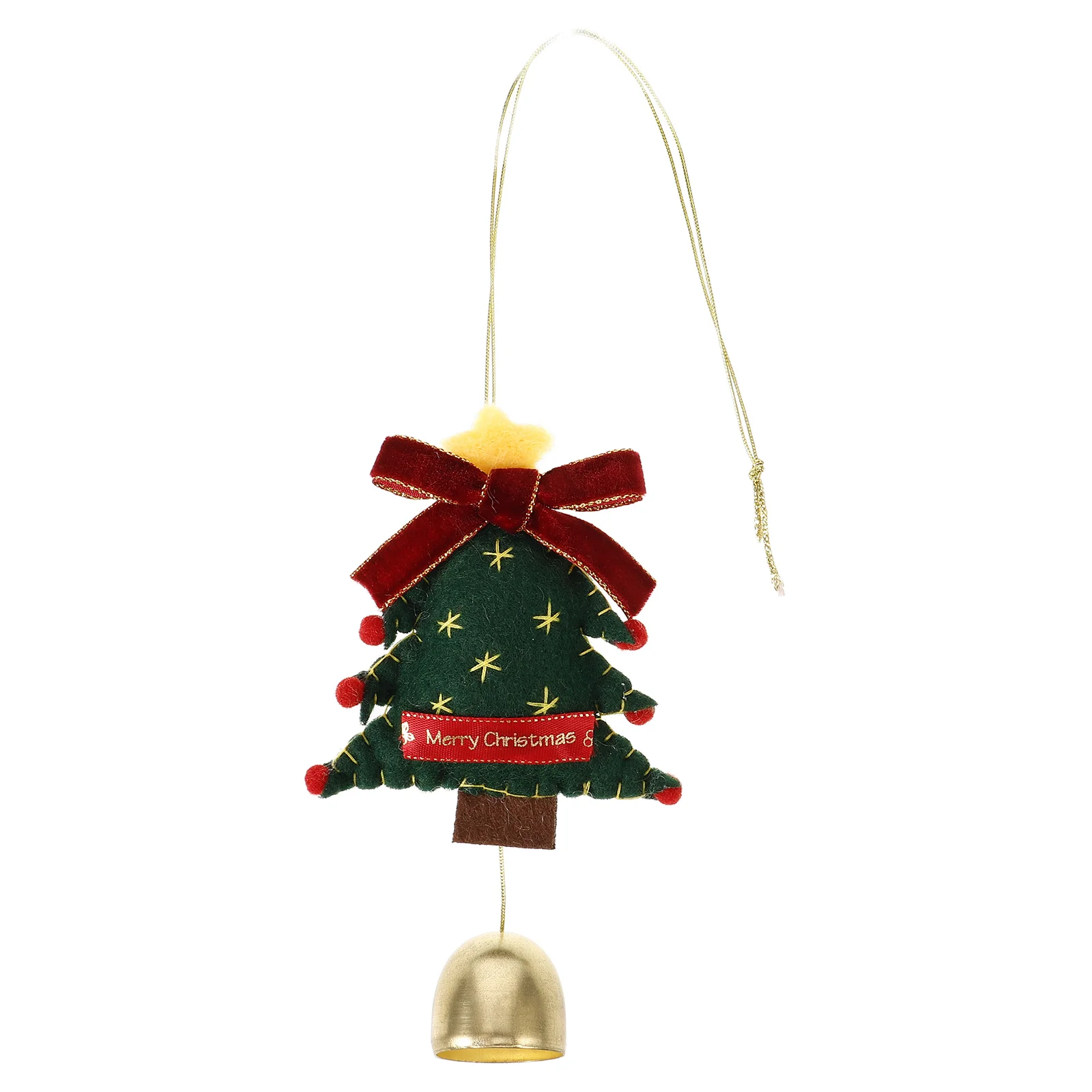 

Wool Felt Christmas Tree Pendant Handmade Ornament Soft Xmas Decorations Festive Home Party Holiday Gifts Car Decor