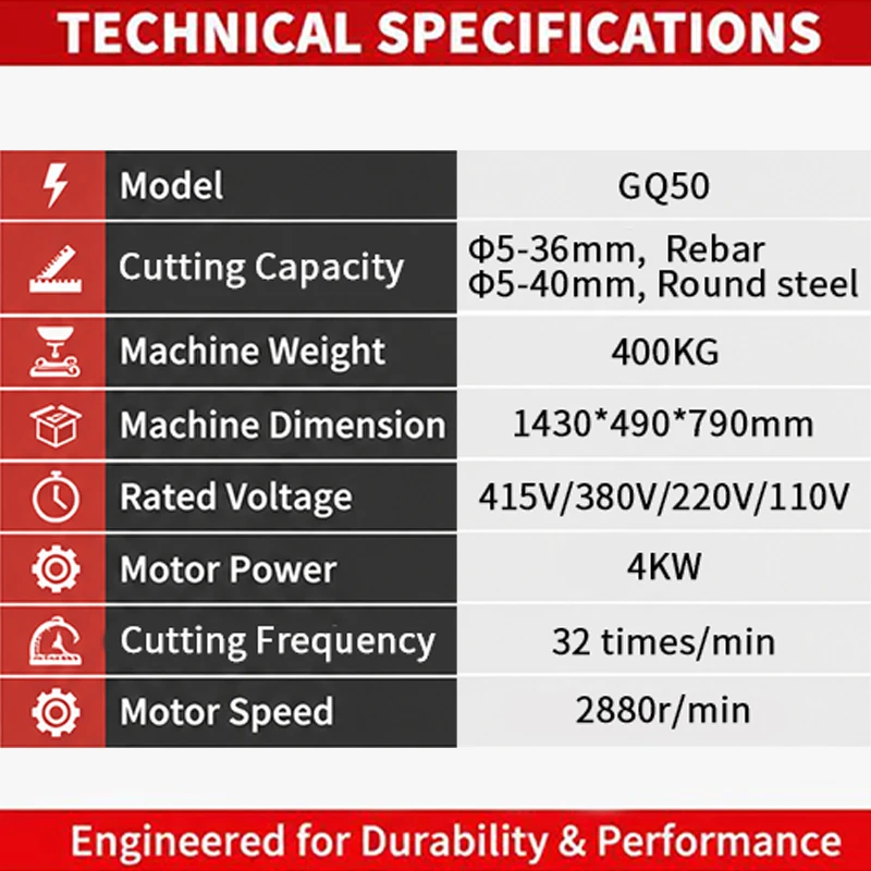 High Productivity Rebar Cutter Electric Steel Bar Cutting Machine for Construction Projects Automatic Rebar Cutting Machine