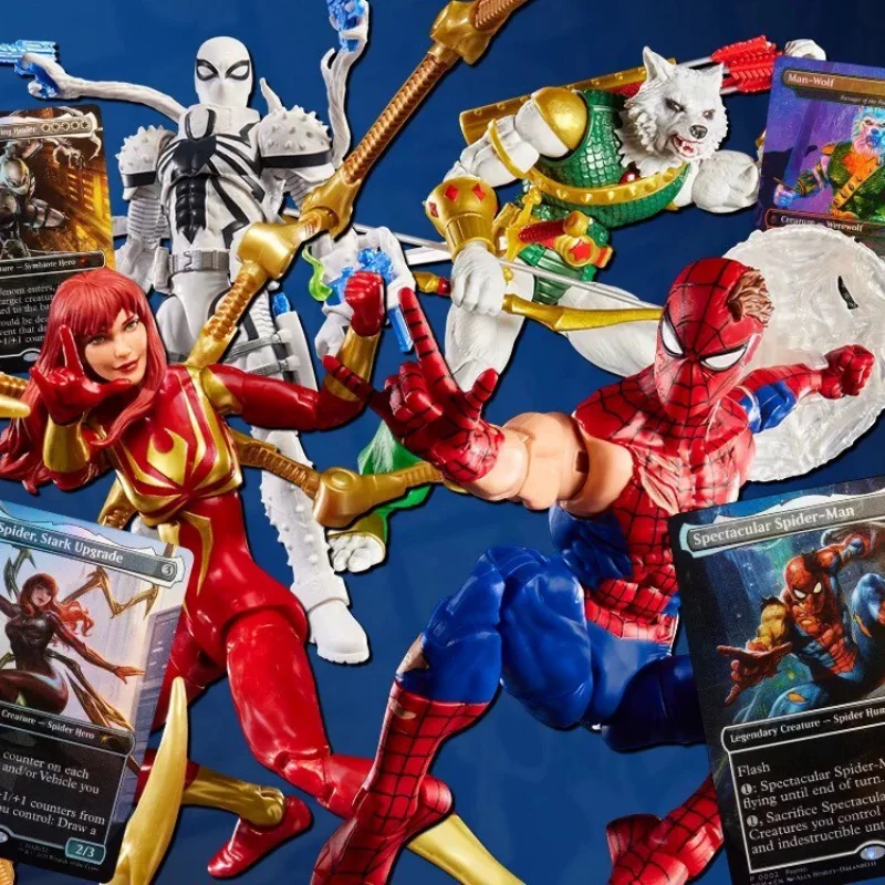 

Marvel Legend Spider-Man Mary Jane Anti-Venus Agent Man Wolf Anime Peripheral Model Garage Kit Collection Gift Moving Toys