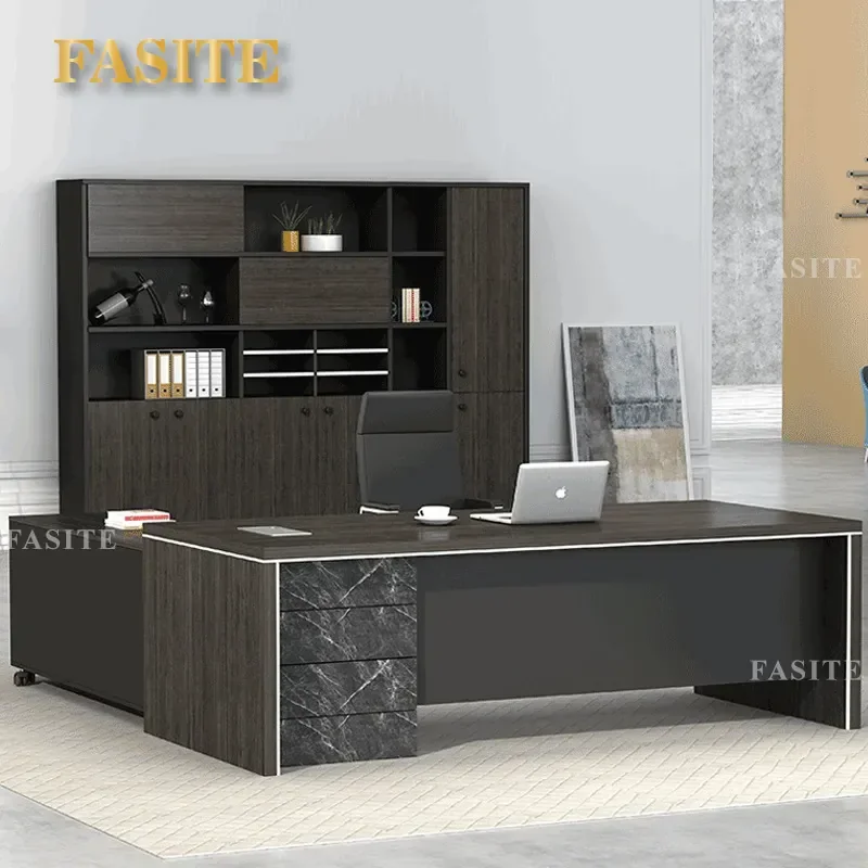 For Office Wooden Filing Cabinet Simple Bookcase Data Storage with Lock  Room Background Combination Shelf Factory Direct