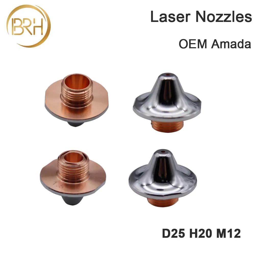 High Quality New Amada Fiber Laser Nozzles Single/Double Layer Calibe 1.0-4.0mm For Amada Laser Cutting Machines