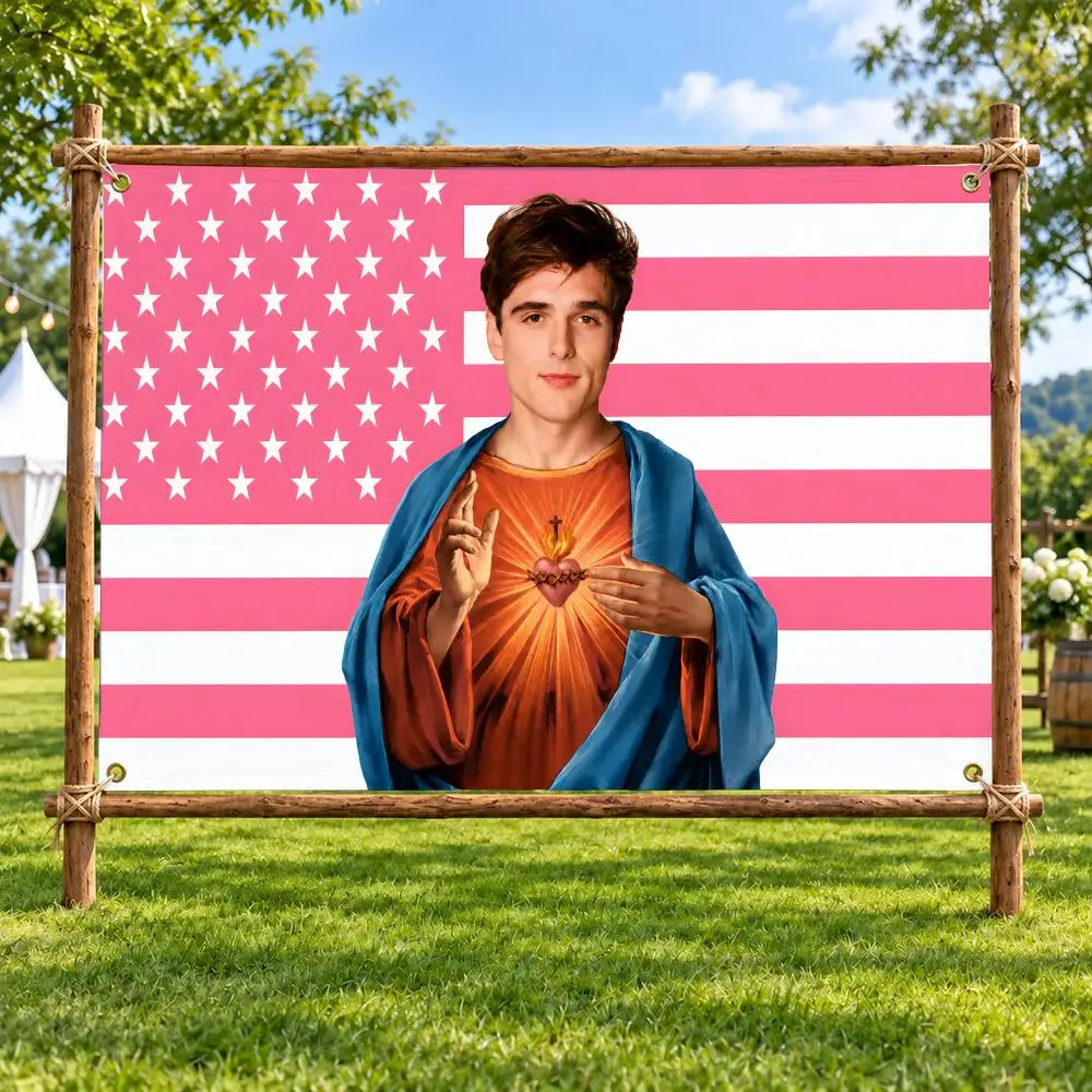 Jacob Elordi Actor Flags Suitable for Bedroom Dorm Wall Garden Yard Porch Patio Home Party Decor