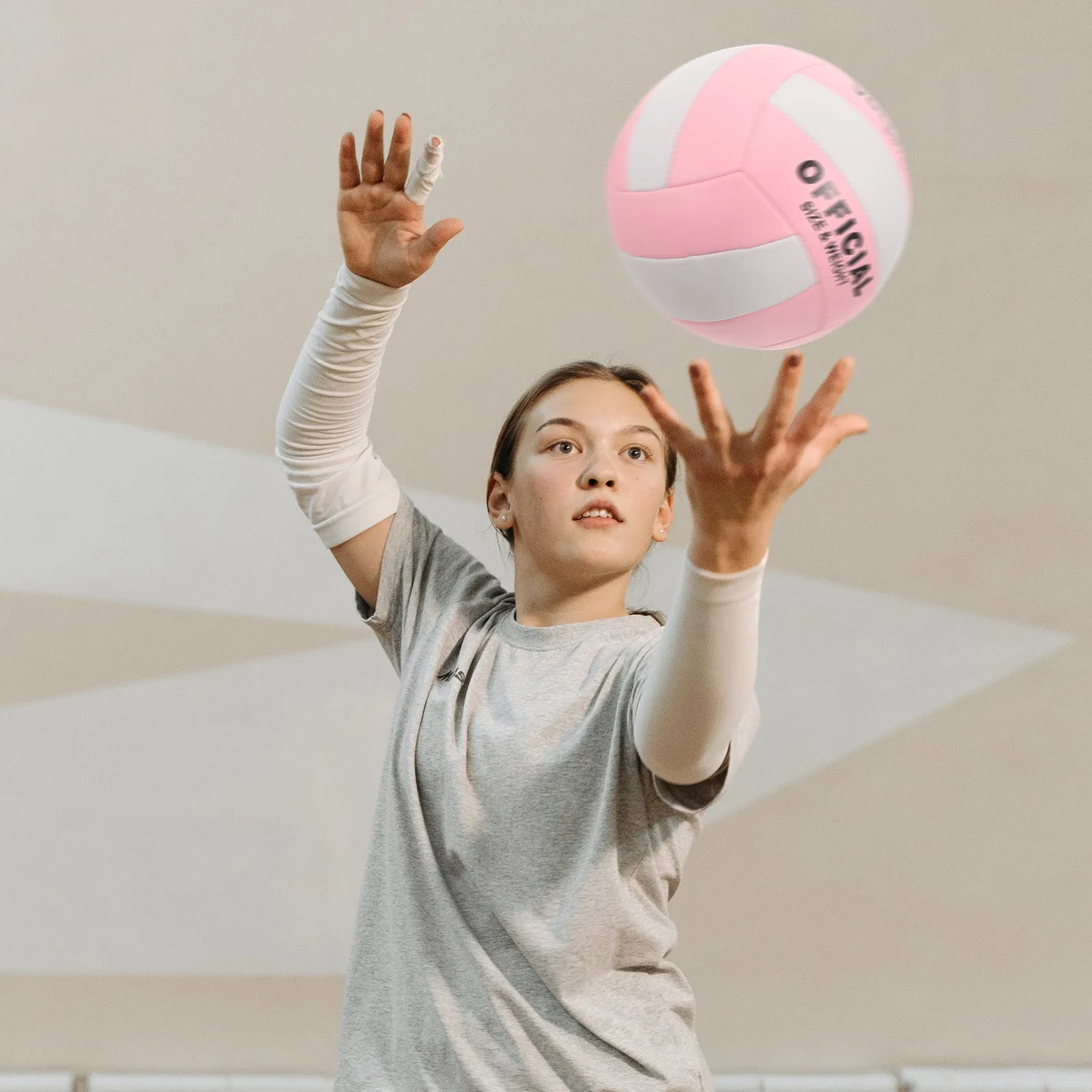 

Soft Volleyball For Indoor Sports Training Durable Elastic Pu Practice Ball Official Size 5 Equipment Excellent Ball Control