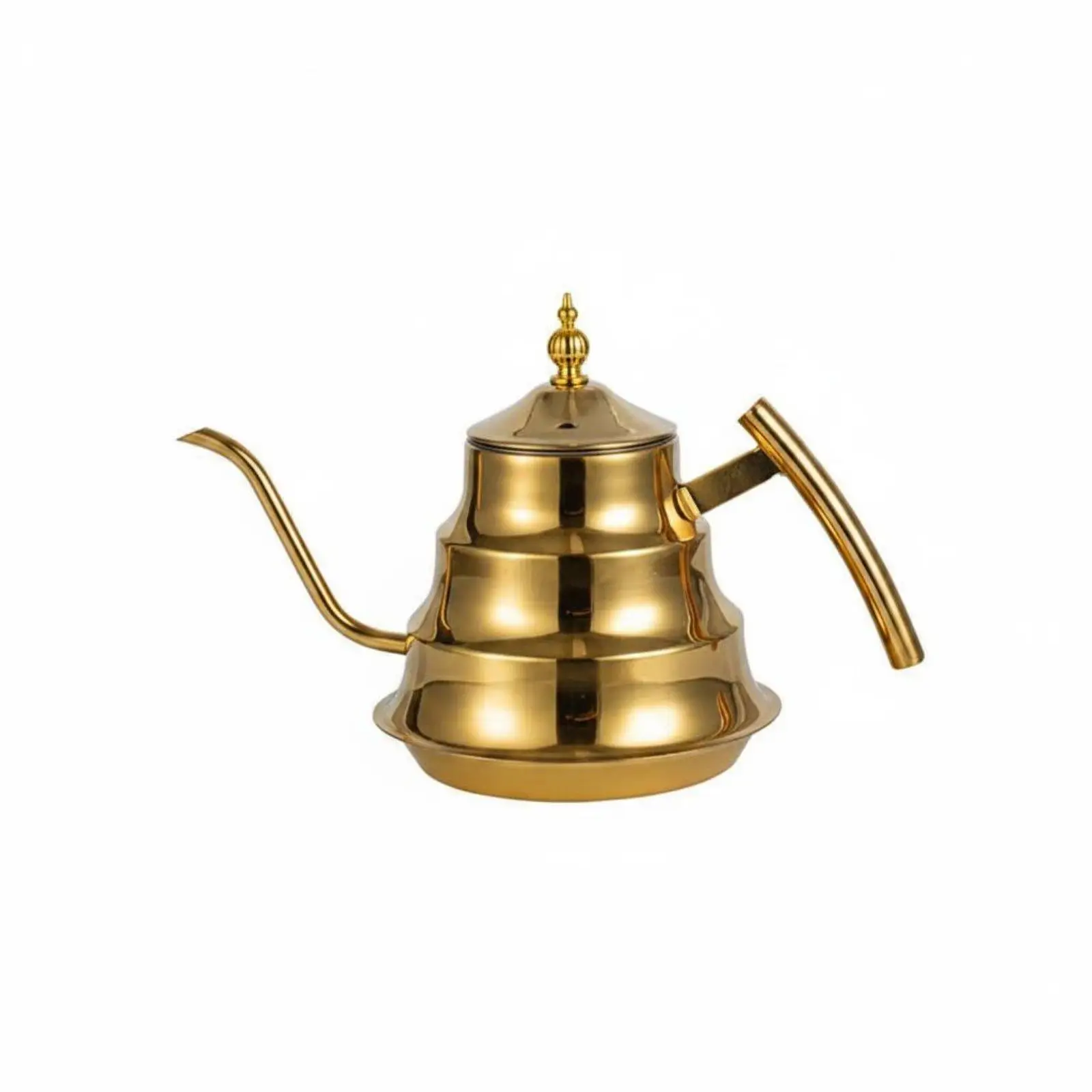 Stainless Steel Teapot Stepped Design Tea Pot with Strainer Magic Kettle for Home Tea Preparations