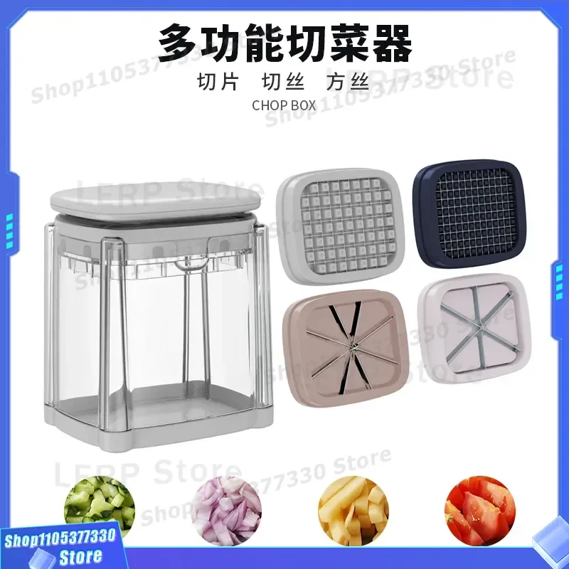 Multifunctional Vegetable Chopper Slicer for Home Kitchen French Fry Cutter Tomato Lemon Divider Tool Manual Press Device