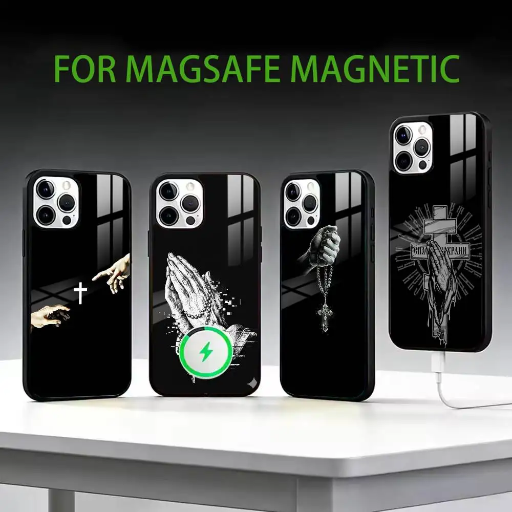 

O-Orthdox Cross Icon Phone Case For iPhone17,16,15,14,13,12,11 Plus,Pro Max Magnetic For Magsafe Wireless Charging