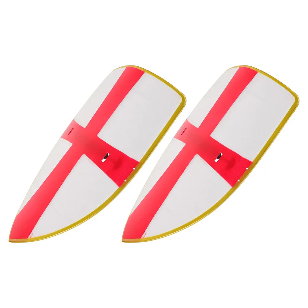 2Pcs Kids Medieval Shield Cosplay Props 11.79x7.66 Lightweight Plastic Role Play Performance Costume Accessory