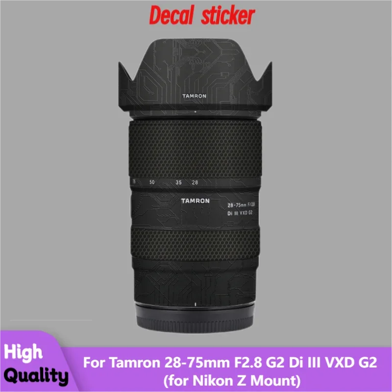 For Tamron 28-75mm F2.8 G2 Di III VXD G2 for Nikon Z Mount Lens Sticker Protective Skin Decal Anti-Scratch Film A036