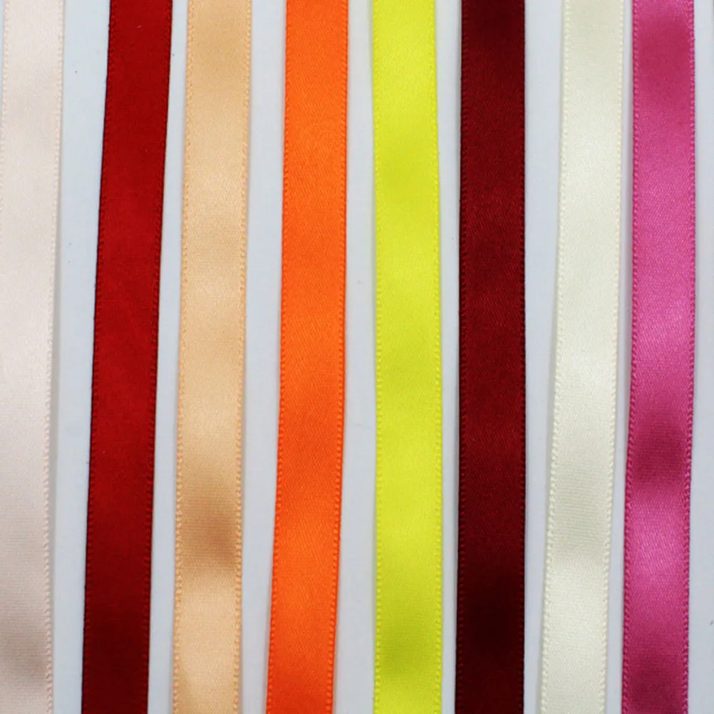 

10pcs Gift Wrapping Ribbons Satin Polyester Ribbon Decorative Wedding Party Diy Craft Elegant Wrap For Presents Holiday Birthday