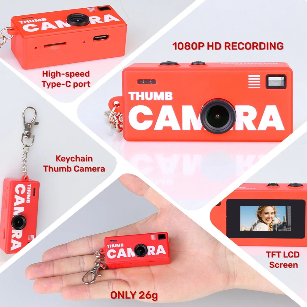 Mini G6 Thumb Camera 1080P Video Recorder Keychain Camera