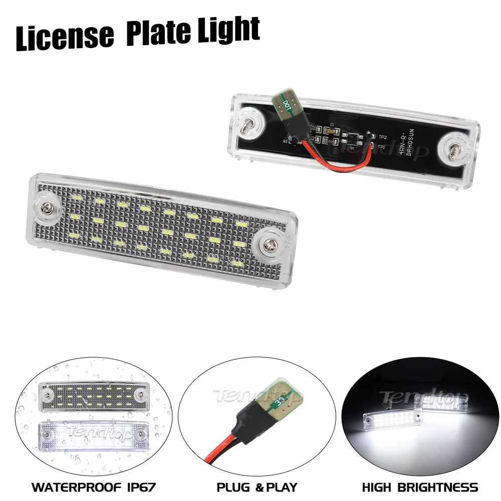 Car Number Lamp LED Rear License Plate Light For Toyota Land Cruiser Prado 150 Haice 100 Series 4Runner Sienna Sequoia