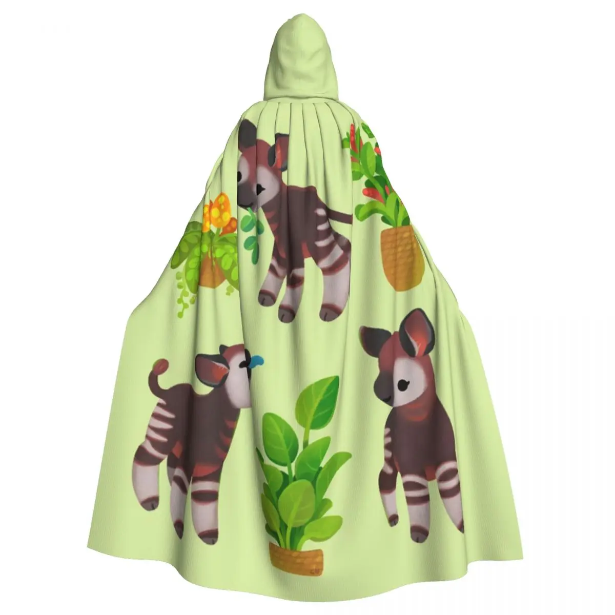 

Okapi Long Hooded Cloak Witch Medieval Costume Cosplay Cape HalloweenVampire Adult Unisex