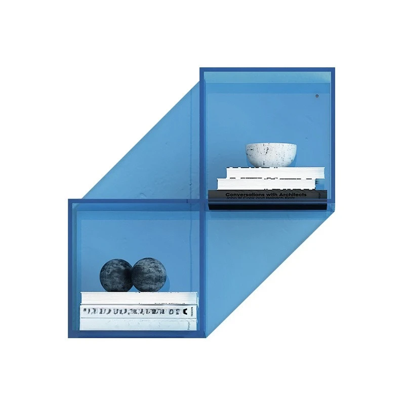 Creative modeling living room wall acrylic bookshelf bedroom bedside wall storage rack