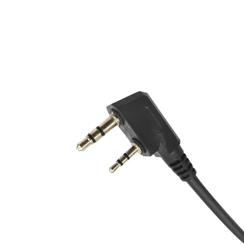 -A96Z GA Dual Plugs General Aviation Headphone To 2-Pin Pilot Headset Connector Converter Cable For Baofeng UV-5R 888S Kenwood