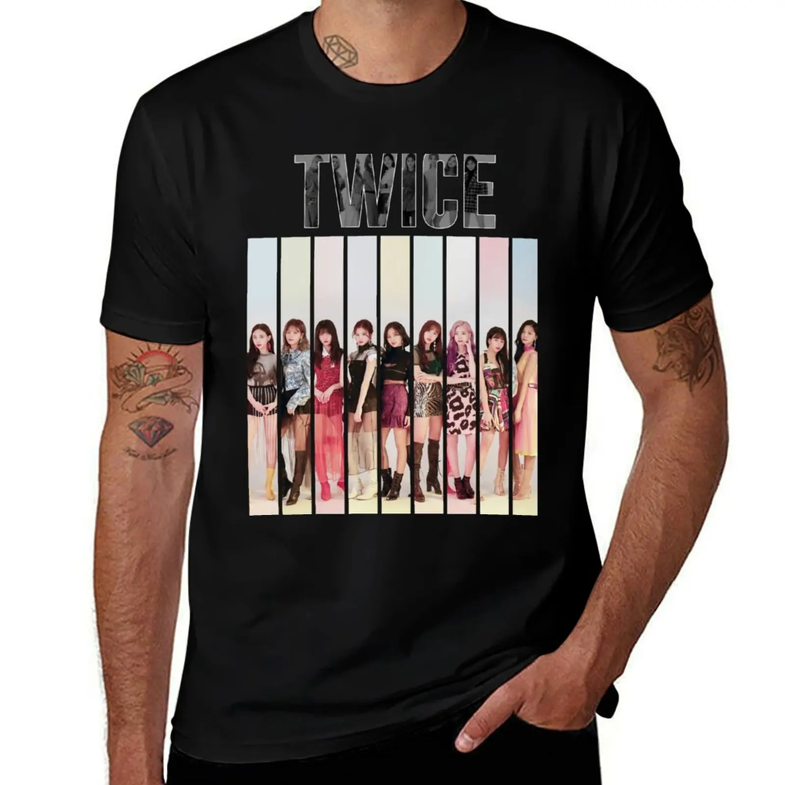 T W I C E - OT9 T-Shirt man t shirt essential t shirt Men's clothing