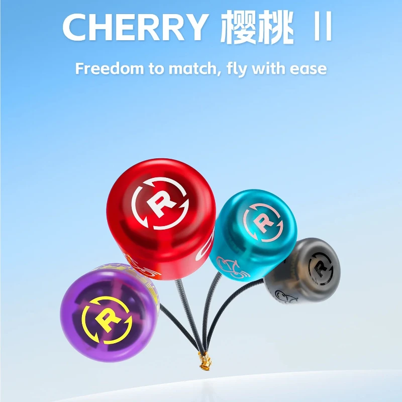 RUSHFPV Cherry 2 II 5.8G Y-Type FPV Antenna Single Pack, 1.8dBi Gain LHCP/RHCP UFL Connector 4 Color Options for Drone VTX VRX