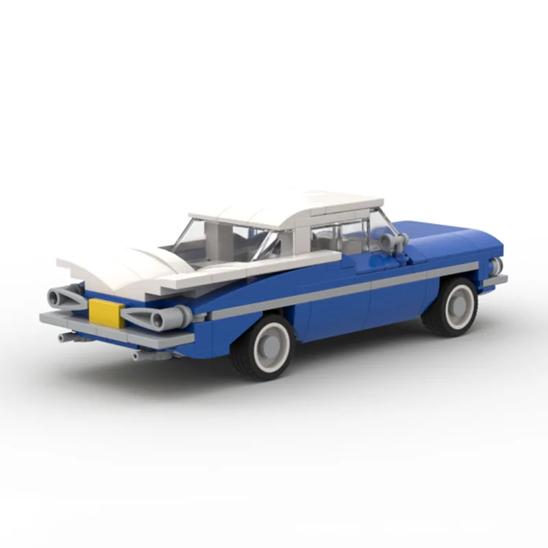 

MOC технический автомобиль 1959 Bel Air Шевроле Impala наборы скоростных чемпионов транспортных средств строительные блоки игрушки Рождественский подарок