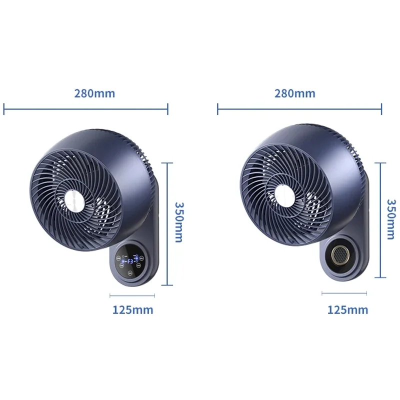 لا يوجد مثقاب مثبت على الحائط، مروحة صغيرة منزلية لتدوير الهواء للمطبخ والحمام، تركيب مجاني متأرجح #6
