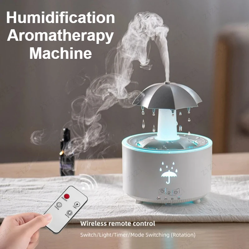 

Радужная капля дождя, машина для ароматерапии, умный зонтик с дистанционным управлением, увлажняющий аппарат для домашнего офиса, ароматерапевтический аппарат