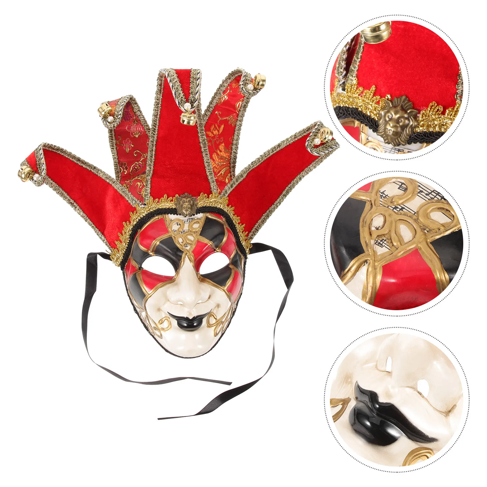 

Cosplay Mask Party Venetian Masquerade Plastic Mask for Halloween Mardi Gras Stage Performance Unique Exquisite Color Attractive