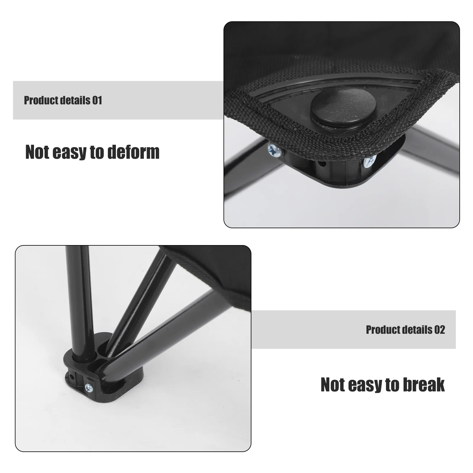 

Portable Folding Chair Outdoor Chairs Inflatable Black Aluminum Alloy Fishing for Adults Baby