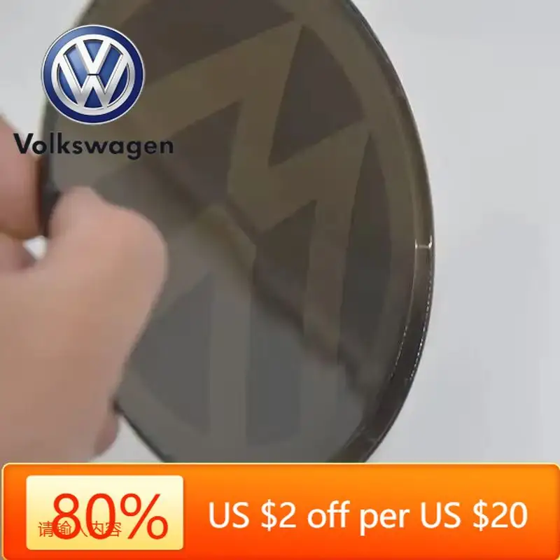 

Горячие эмблемы, 2 шт., передние и задние эмблемы VW Golf 6/Golf 7/Golf 7.5/Golf 8 Not Affect ACC, модифицированная черная этикетка, плоское зеркало, декоративный логотип