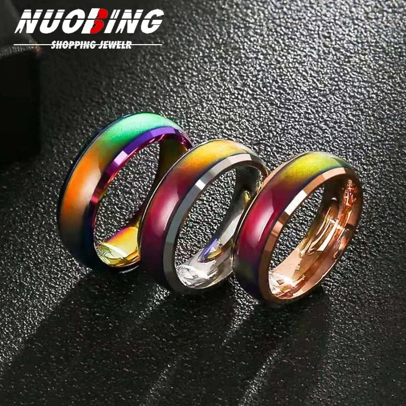 

Smart Custom Exclusive Ring Fashion Cool Body Feeling Warm Color Change Smart Ring Stainless Steel Men's And Women's Jewelry